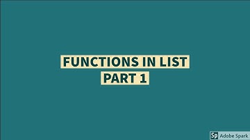 LIST | FUNCTION |PYTHON | JUPYTER NOTEBOOK