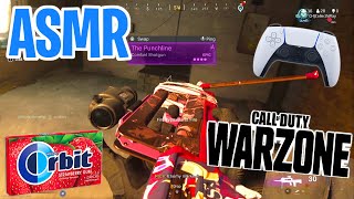 ASMR Gaming 😴 Call of Duty Warzone Relaxing Gum Chewing 🎮🎧 PS5 Controller Sounds + Whispering 💤
