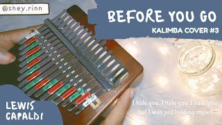 Lewis Capaldi - Before You Go + Lyrics (KALIMBA COVER #3)