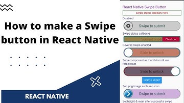 How to make a Swipe button in React Native