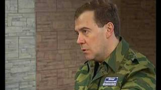 Д.Медведев.Министр обороны А.Сердюков.14.01.10