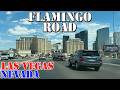 Flamingo Road East - Las Vegas - Nevada - 4K Street Drive