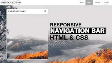 Cara membuat navbar responsive dengan HTML dan CSS #2022