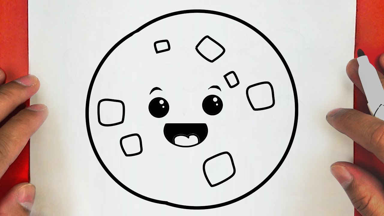 HOW TO DRAW A CUTE COOKIE AND CHOCOLATE , STEP BY STEP, DRAW Cute ...