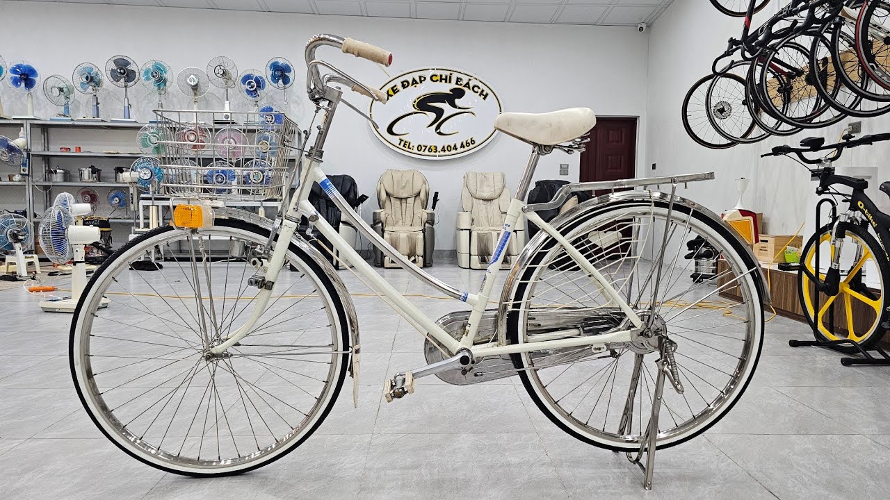 Siêu phẩm xe đạp trâu nữ Nhật Kawamura, gióng Inox và rất nhiều đồ Inox. Lh 0763404466