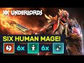 6 HUMAN MAGE! High Rank GOOD STUFF Mage Build! | Dota Underlords