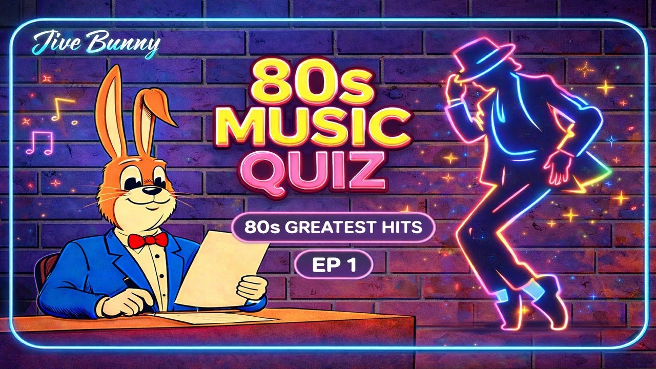 Jive Bunny EP1 | Can You Beat The Bunny? 🐰 | 80s Music Quiz (10 Questions) | Episode 1