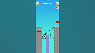 Draw Bridge puzzle level 604 #games #gaming #shortvideo #game #gameplay #draw #bridge #short #shorts