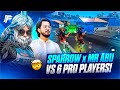 DEADLY DUO🔥 MR ABU X SPARROW FF VS 6 PRO PLAYERS 🤯