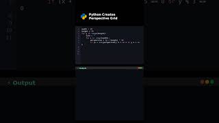 Python Creates Perspective Grid #viralpython