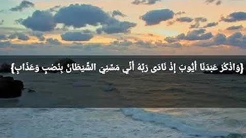 واذكر عبدنا أيوب إذ نادى ربه أني مسني الشيطان بنصب وعذاب #حالات واتس آب 🌴 قرآن كريم