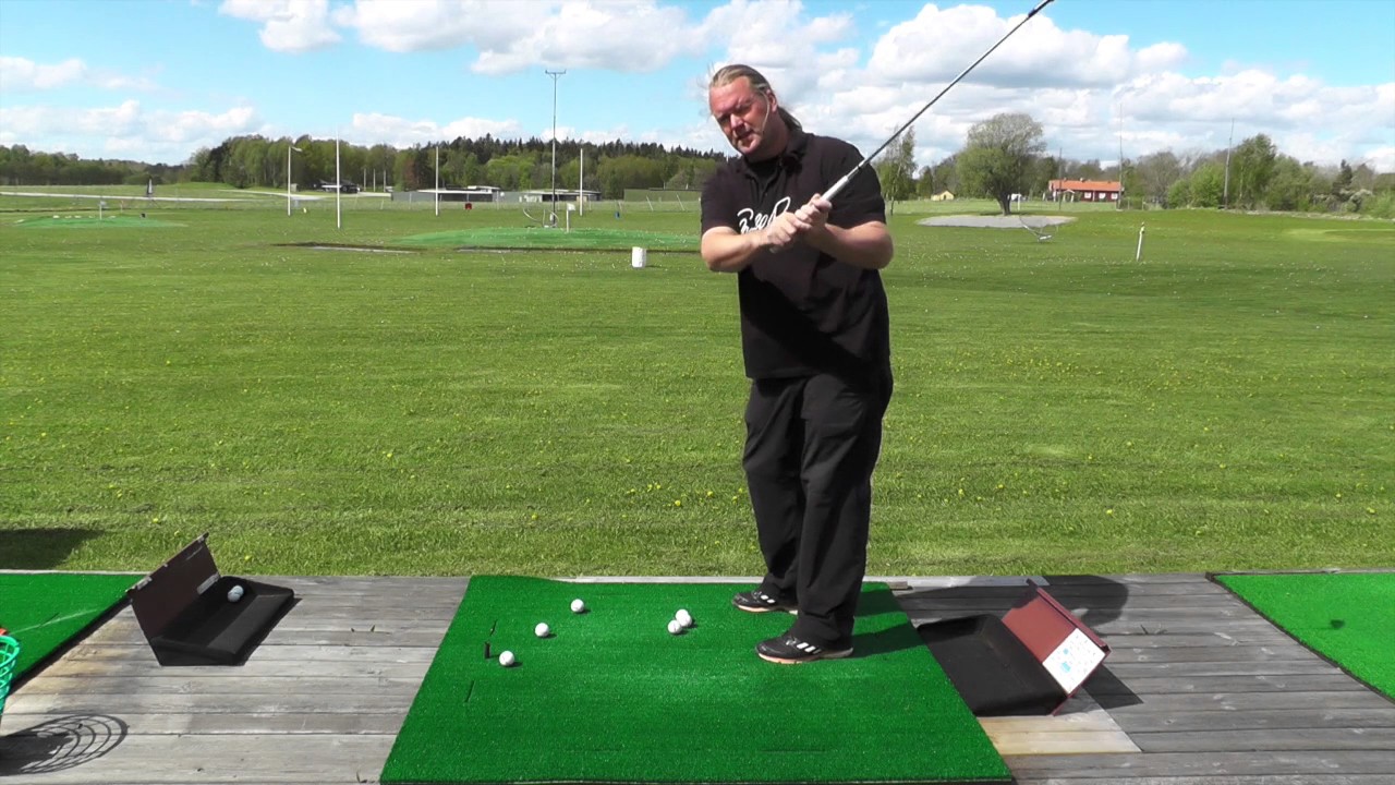 Hur  tränar vi bort utifrån-in svingspår. Golf med Marcus Edblad