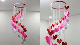 heart wall hanging idea - paper project diy