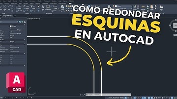 Cómo REDONDEAR ESQUINAS en #autocad ↩️