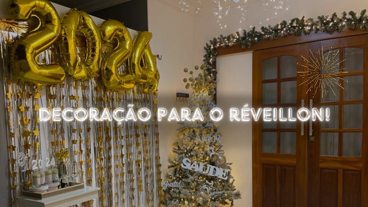 TROQUEI A DECORAÇÃO DE NATAL DA VARANDA PELA DE RÉVEILLON || Cenário Para Fotos  