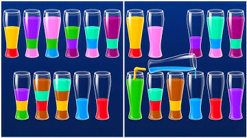 Water Sort Puzzle Walkthrough 44, ios Gameplay Simulator Think Brain Android Games