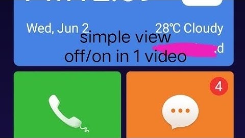 vivo phones simple view on and off in one video