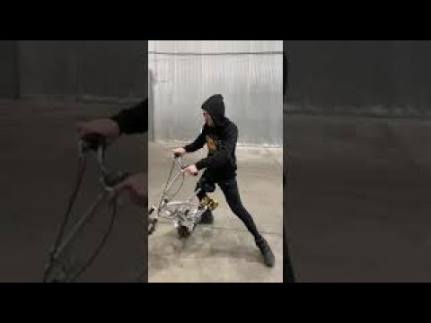 homemade scooter (bicycle) powered by a screwdriver \\ самодельный самокат на двигателе шуруповерта