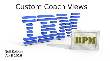 IBM BPM: Custom Coach Views