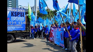 🔴LIVE !!💥 DEMO BURUH GABUNGAN DI DEPAN GEDUNG DPR