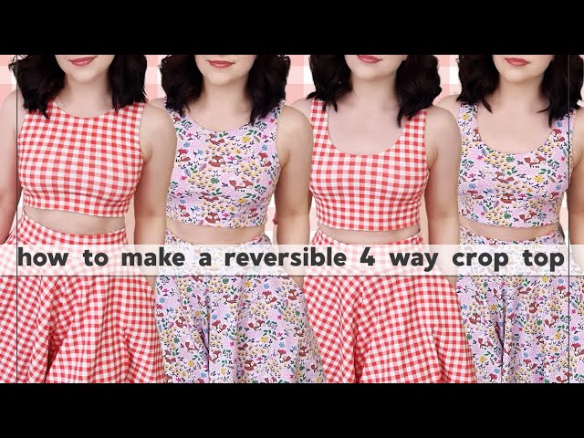 Easy June Crop Top Sewing Pattern by Dressmaking Amóre