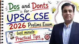 Do and Donts in UPSC CSE Prelims  Last minute Tips Ashish Sir Polity Trust IAS