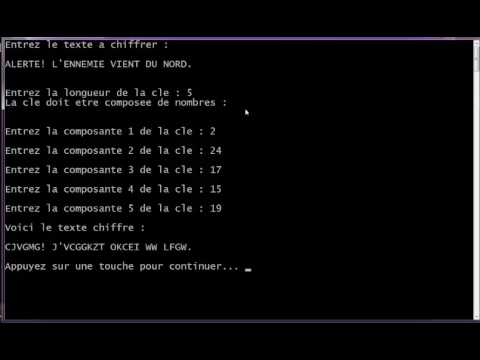 Kin Rayhim Crypt : Chiffrement de Vigenère.