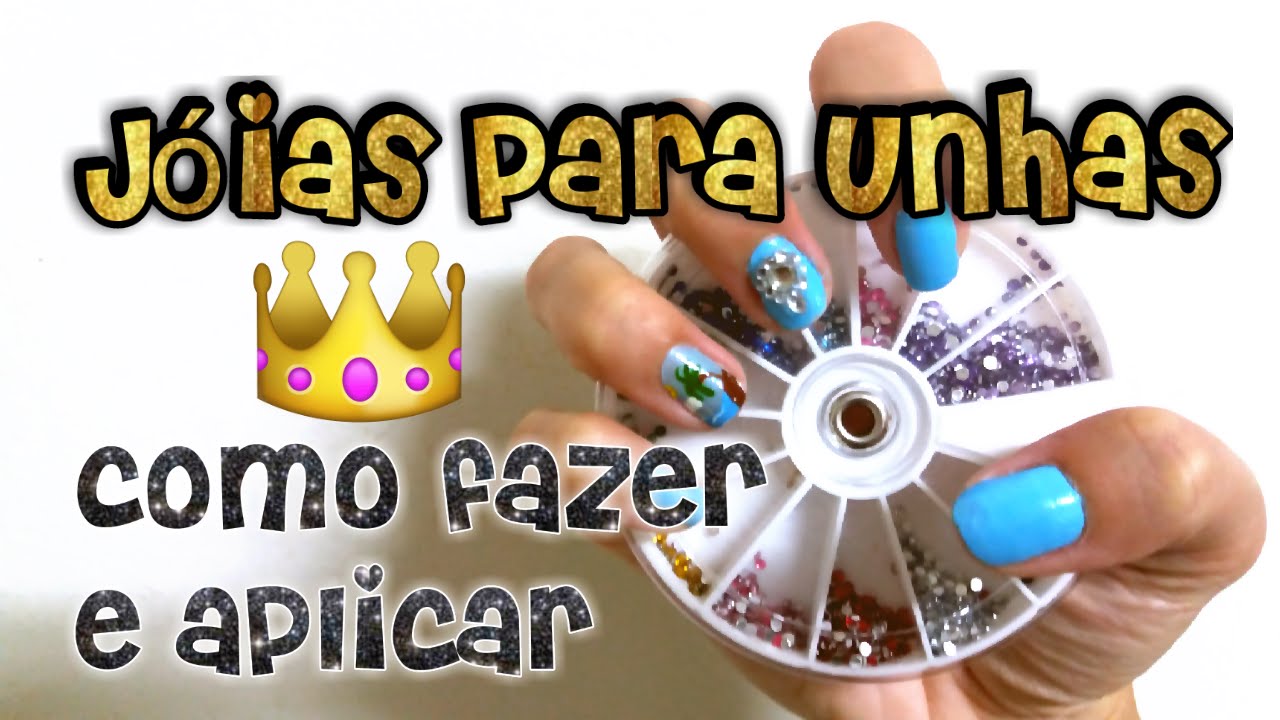 Como FAZER e APLICAR Jóias para Unhas Passo a passo Eu Amo Artesanato Unicornio ~ Como FAZER e APLICAR Jóias para Unhas Passo a passo