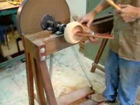 Torno a pedal youtube Cerca Ideas Madeira