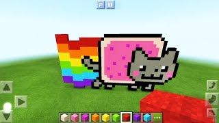 Gigantic Nyan Cat Minecraft PE - Android iOS Gameplay screenshot 1
