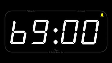 69 MINUTE - TIMER & ALARM - 1080p - COUNTDOWN