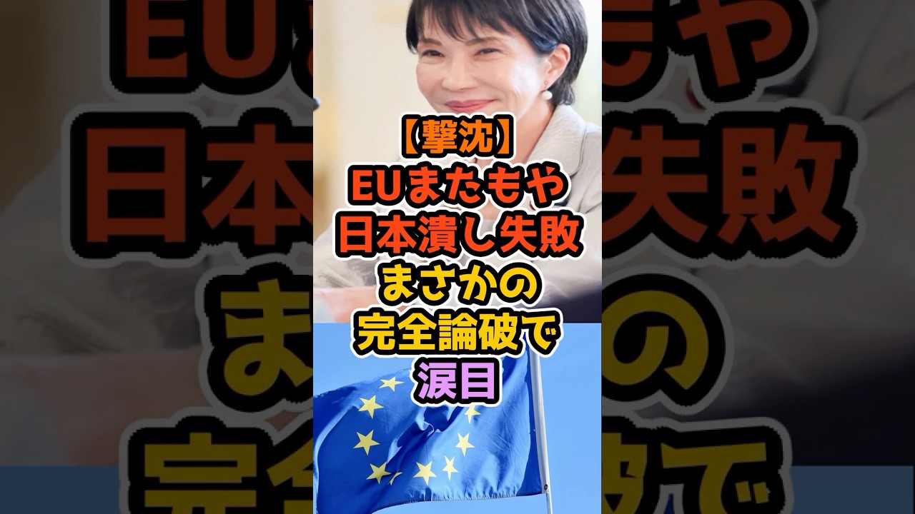 【暴露】EUの規制の正体…ただの日本外しだった #高市早苗 #政治解説 #自民党