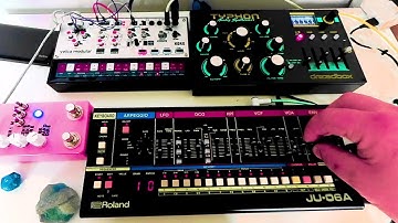 Synth Experiments - Roland JU-06a, Count to 5, Dreadbox Typhon - Soundscape, Drone Music, Synth Jam