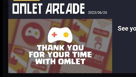 Omlet Arcade is shutting down on - 30 June 2023