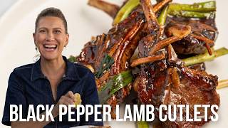Black Pepper Lamb Cutlets Grilled Lamb Cutlets With Spiced Couscous Everyday Gourmet S2 E29
