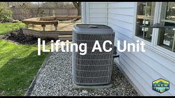 Re-Leveling an Air Conditioning Condenser Unit