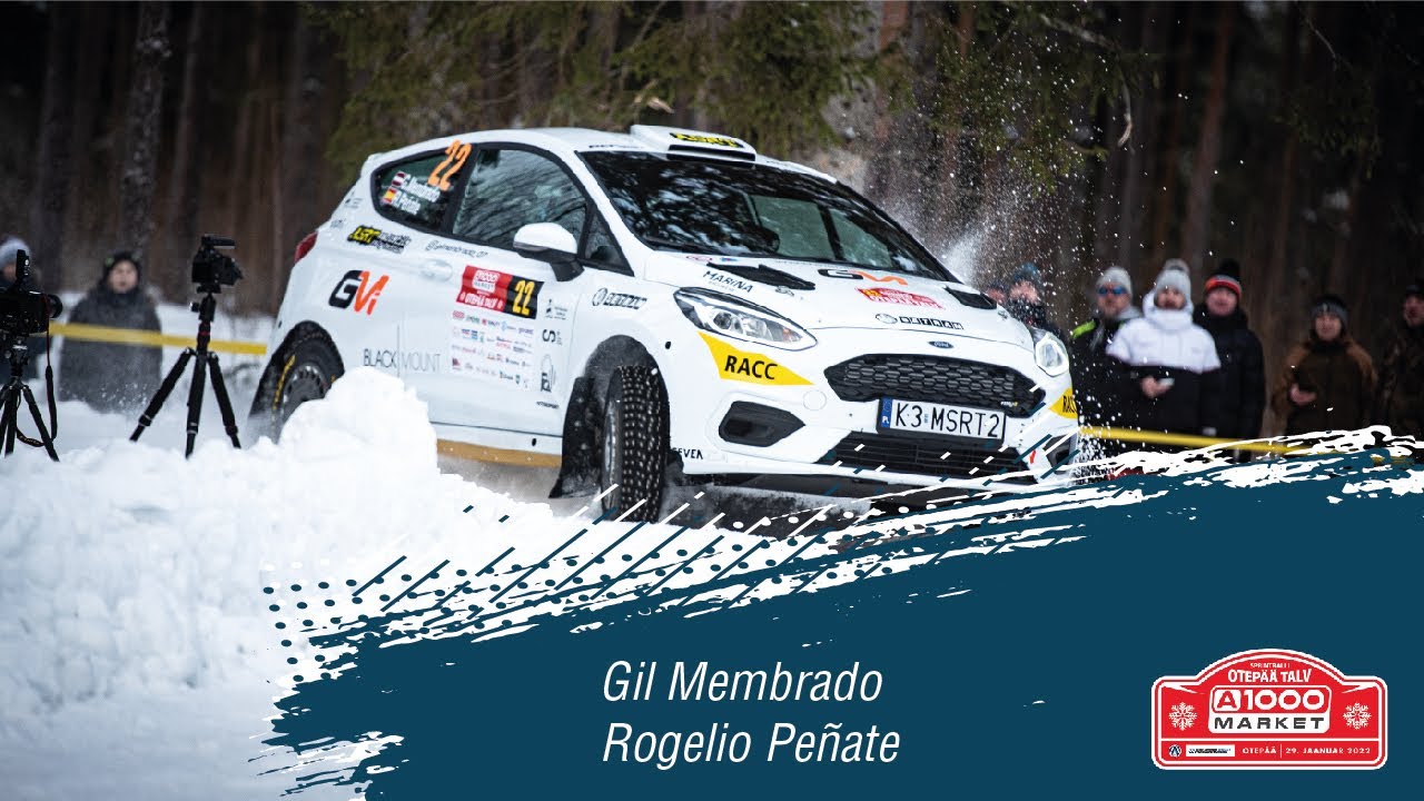Rally Otepää 2022 - Gil Membrado / Rogelio Peñate - Ford Fiesta Rally 4 ...