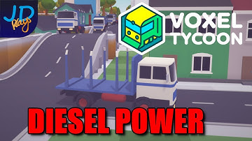 Ep8 Voxel Tycoon 🚃 DIESEL POWER 🚚 Lets Play, Tutorial, Walkthrough