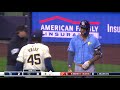 Benches clear in the raysbrewers game in milwaukee