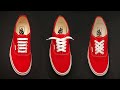 4 COOL SHOE LACE STYLE VANS AUTHENTIC/ERA | Shoe lacing tutorials for 5 holes