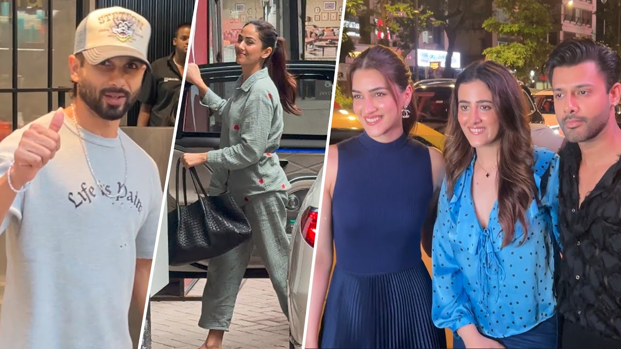 Bollywood's Bandra Voyage: Shahid - Mira, Sanon Sisters Kriti - Nupur & Stebin Ben Spotted In Style