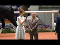 宝塚記念パドックで北島三郎インタビュー。競馬BEAT。現地映像、阪神競馬場