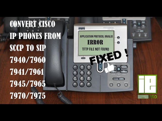 How to convert CISCO PHONE 7940/7941/7960/7961 from SCCP TO SIP using elastic server