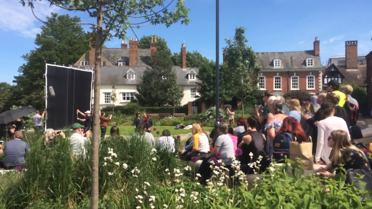 Doctor Who Series 12 Fugitive of the Judoon filming at Gloucester cathedral