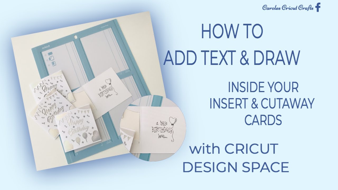 How to Write Inside Cards with a Cricut - Craft with Sarah