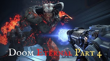 DOOM ETERNAL Walkthrough Part 4 Doom Hunter Base [1440p] - Ultra Violence Difficulty