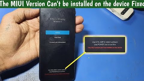 Redmi note 8 pro MIUI Version can