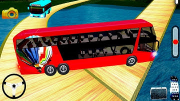 Impossible Bus Driver Sky Tracks - Real Coach Drive Adventure / Android GamePlay