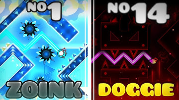 The Most FRUSTRATING Geometry Dash Levels According to Top 100 Players