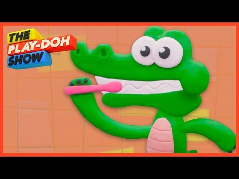 brush-your-teeth-song-stop-motion-|-play-doh-learning-time-nursery-rhymes